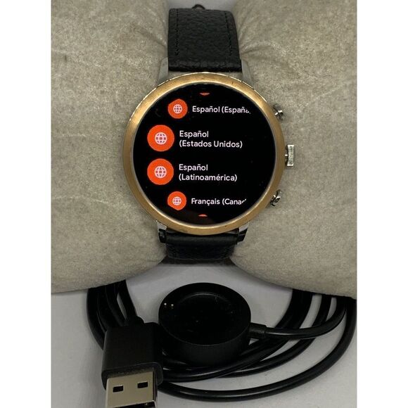 Fossil Gen 4 Authentic Digital Dial Smart Watch Custom Band FTW6016 ZA337 - Picture 1 of 12